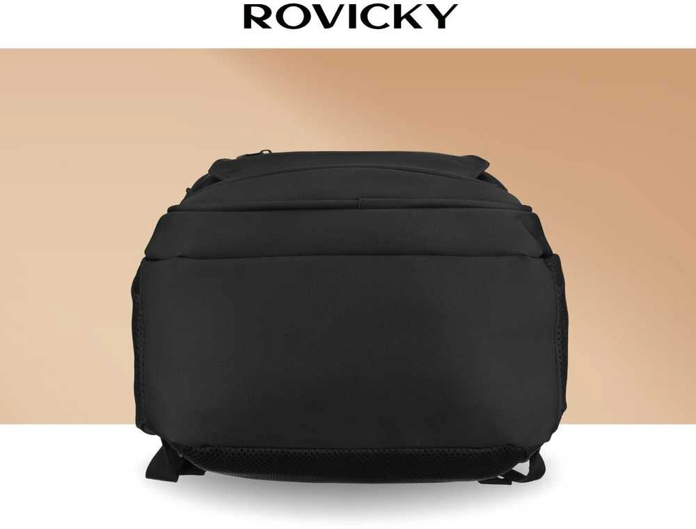 Didelė kuprinė unisex Rovicky, juoda K58