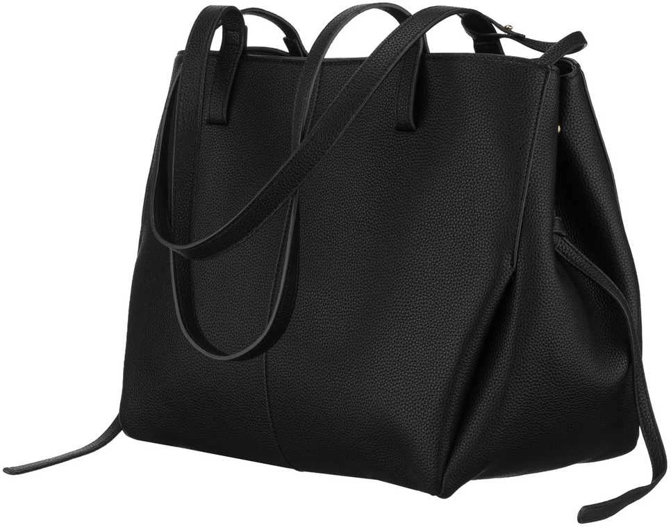 Didelė moteriška shopper rankinė Peterson, juoda AX37