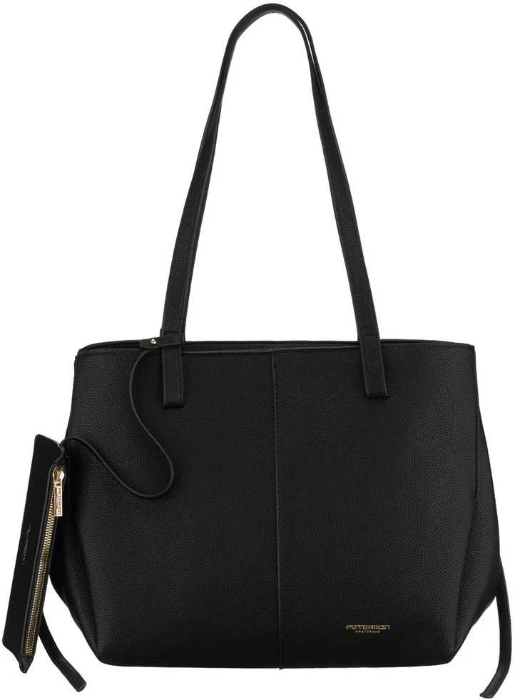 Didelė moteriška shopper rankinė Peterson, juoda AX37