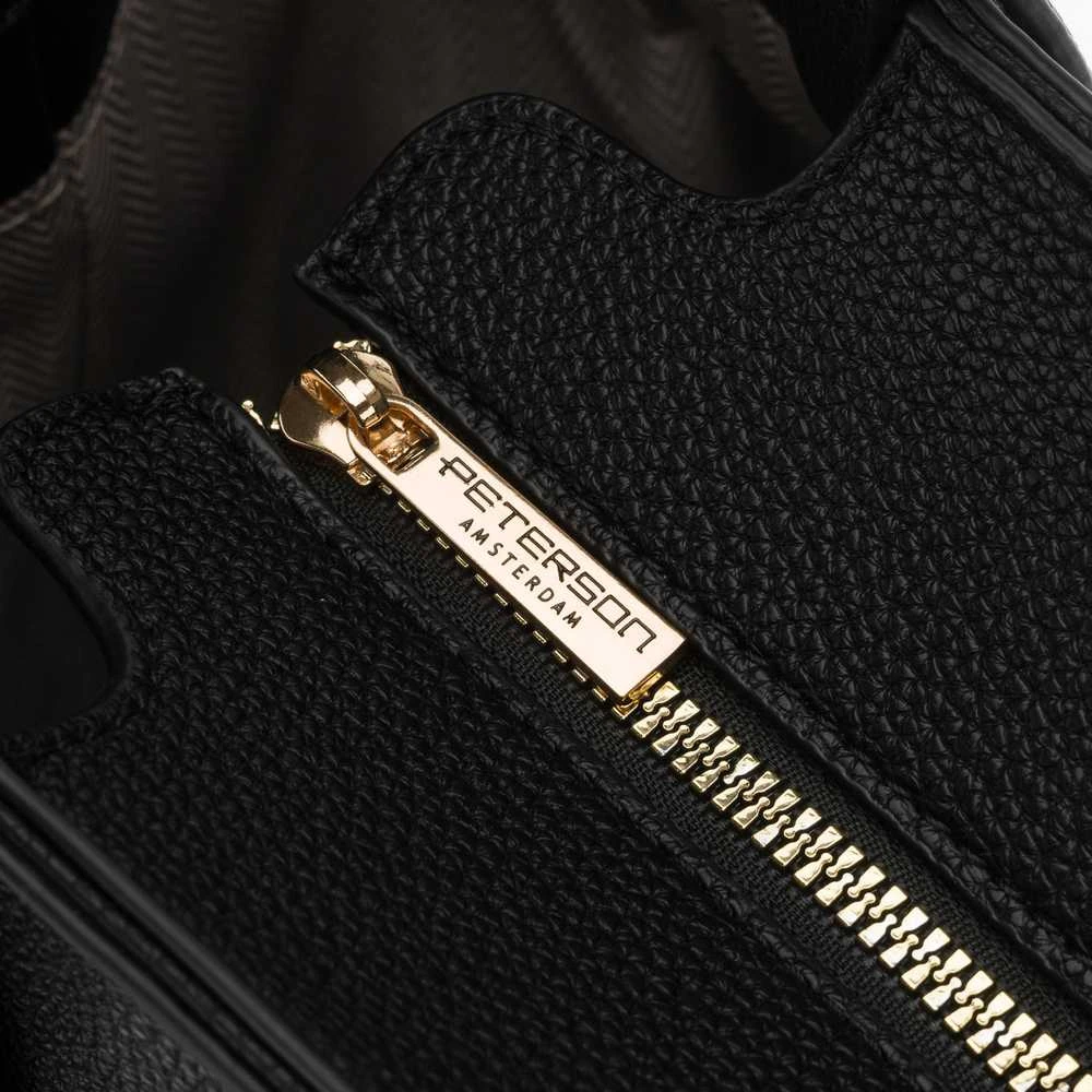 Didelė moteriška shopper rankinė Peterson, juoda AX37