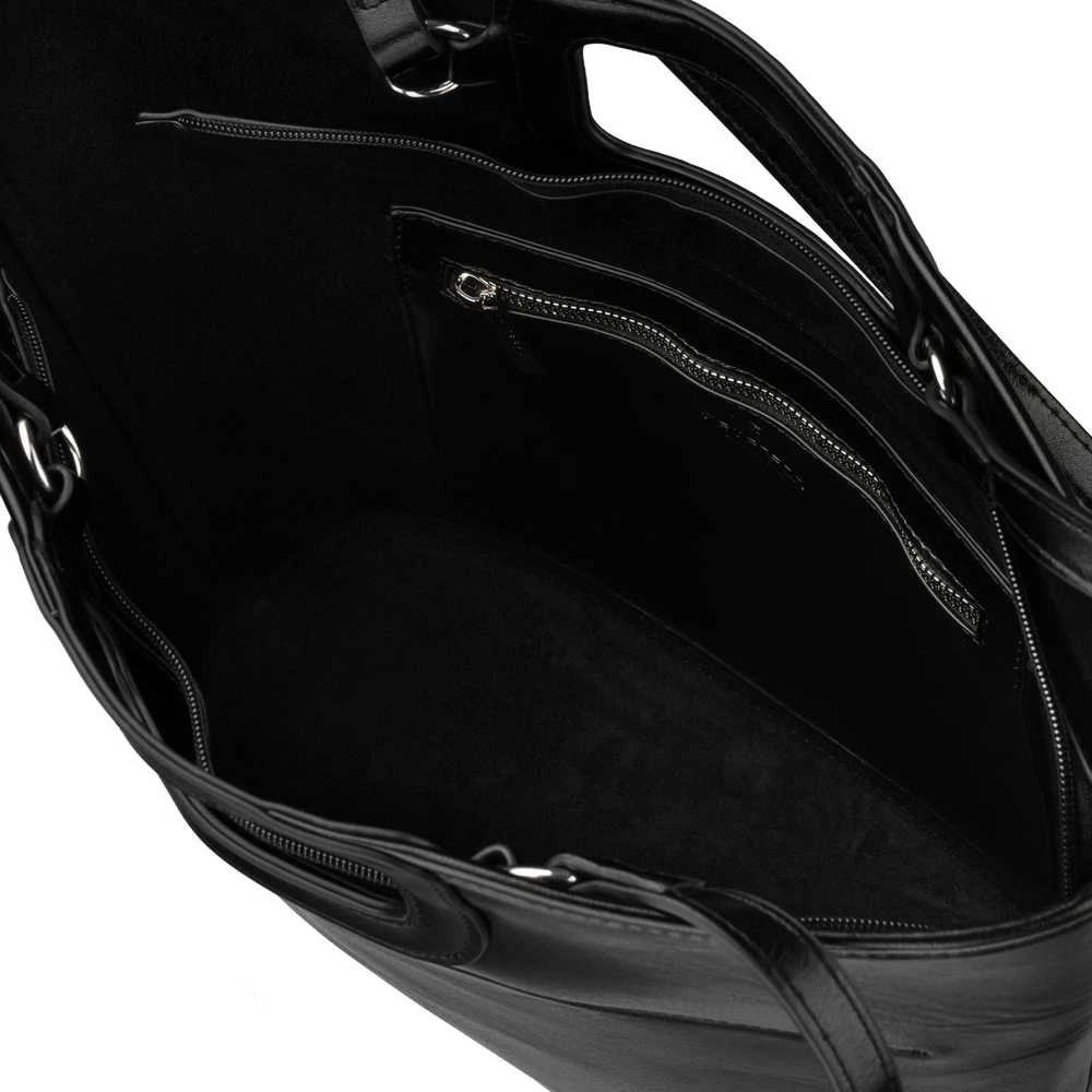 Didelė moteriška shopper rankinė Peterson, juoda AX39