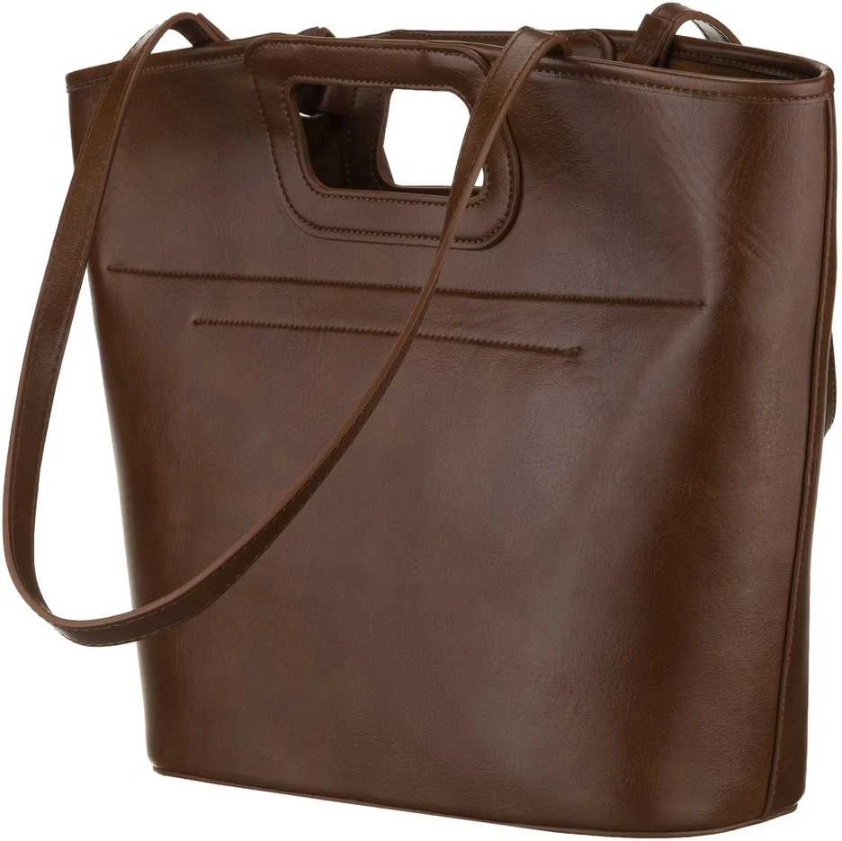 Didelė moteriška shopper rankinė Peterson, ruda AX40