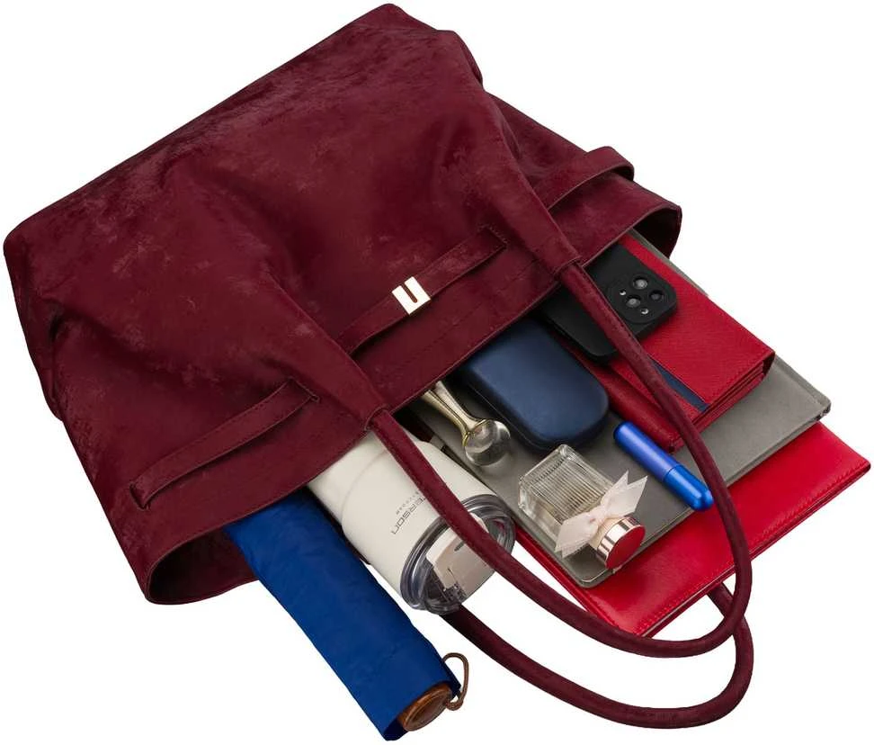 Didelė moteriška shopper tipo rankinė Peterson, bordo AX36