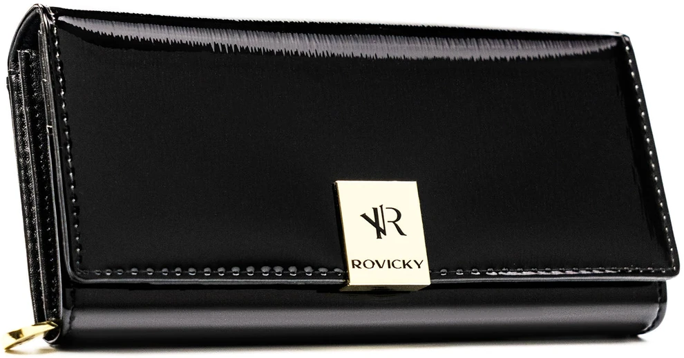 Didelė piniginė moterims Rovicky, juoda G37