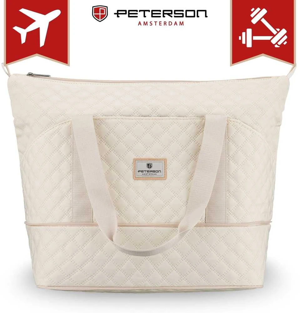 Didelė sportinė rankinė Peterson, smėlio spalvos AX48