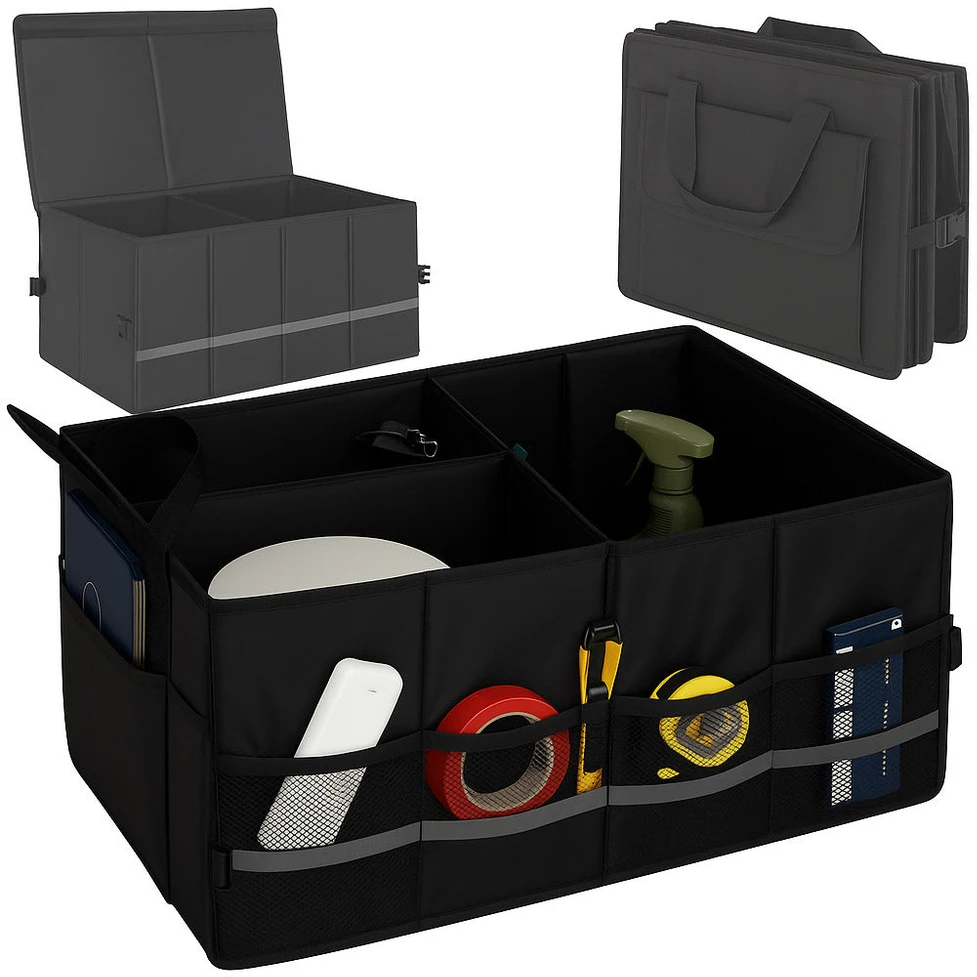 Automobilio bagažinės dėžė 60x35x30 cm