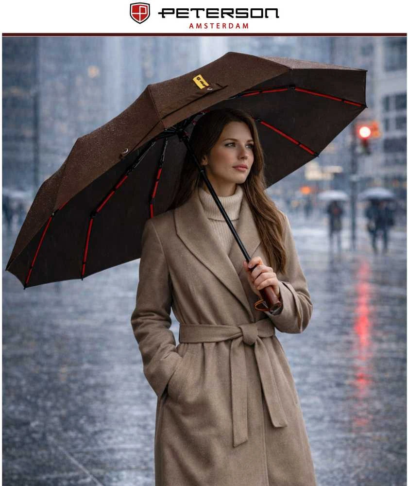 Didelis skėtis Peterson, rudas G6