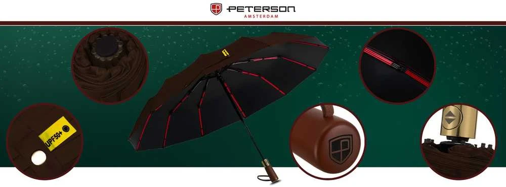 Didelis skėtis Peterson, rudas G6