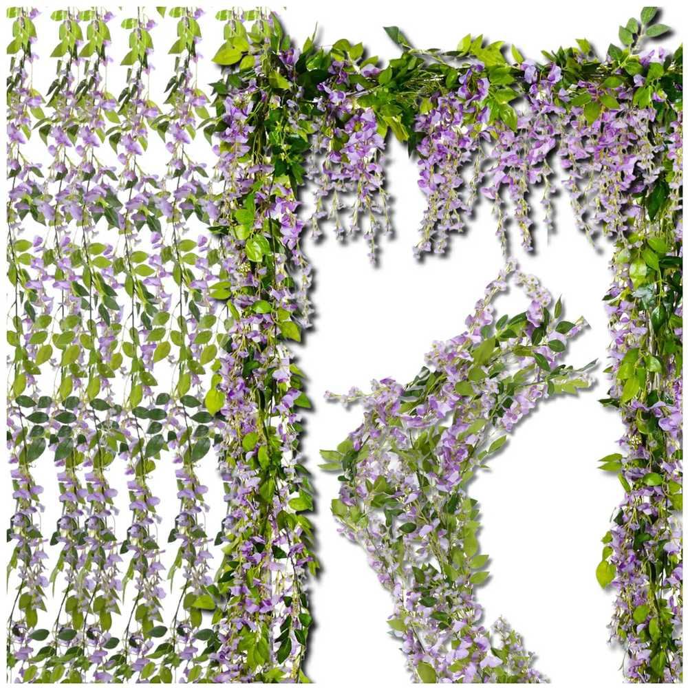 Dirbtiniai vijokliniai žiedai, violetiniai, 1 vnt.