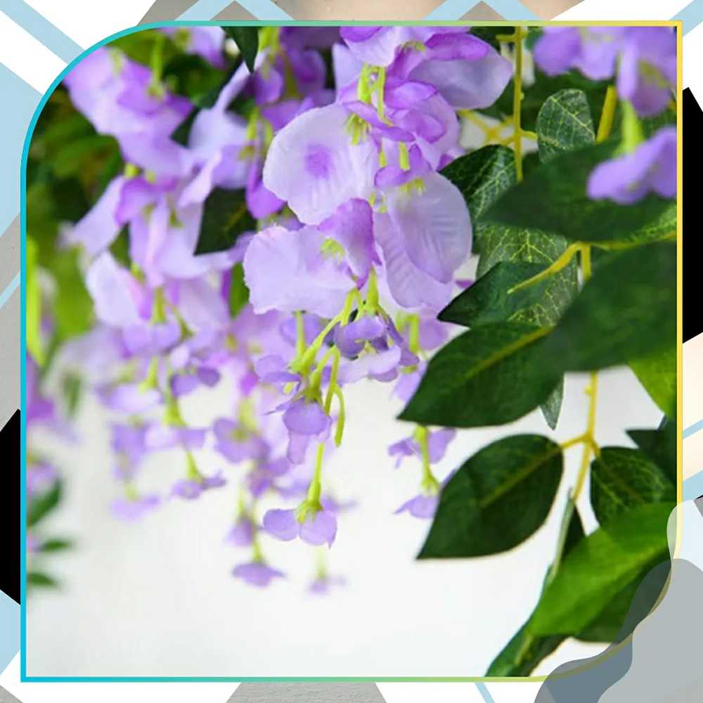 Dirbtiniai vijokliniai žiedai, violetiniai, 1 vnt.