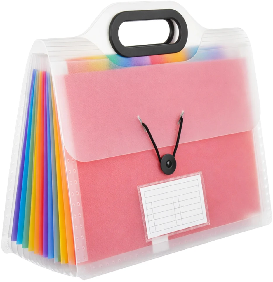 Dokumentų dėklas A4 skaidrus PVC, 13 skyrių N140