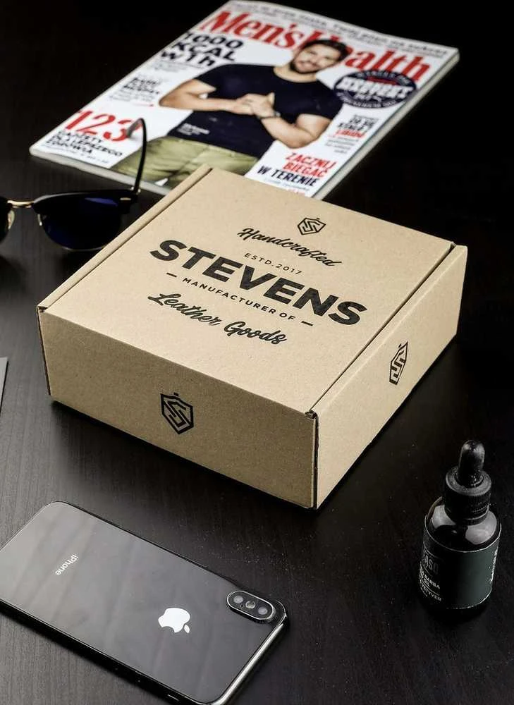 Dovanų rinkinys piniginė + diržas Stevens, juodas