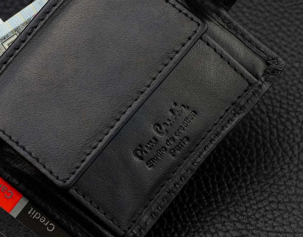 Dovanų rinkinys vyrams: odinė piniginė Pierre Cardin RFID ir diržas Stevens A323206