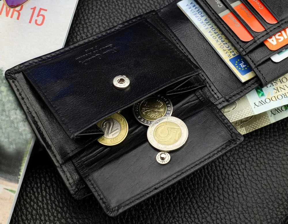 Dovanų rinkinys vyrams: odinė piniginė Pierre Cardin RFID ir diržas Stevens 6088206