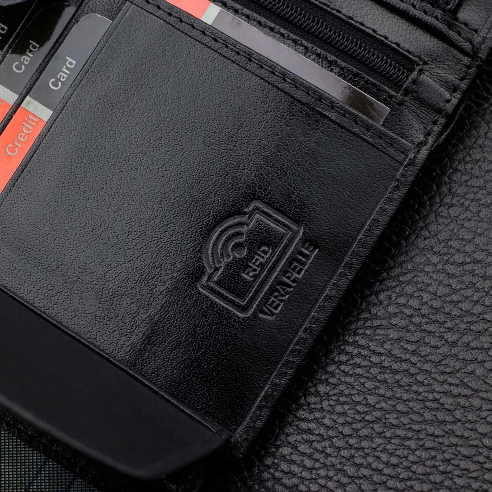 Dovanų rinkinys vyrams: odinė piniginė Pierre Cardin RFID ir diržas Stevens 623206