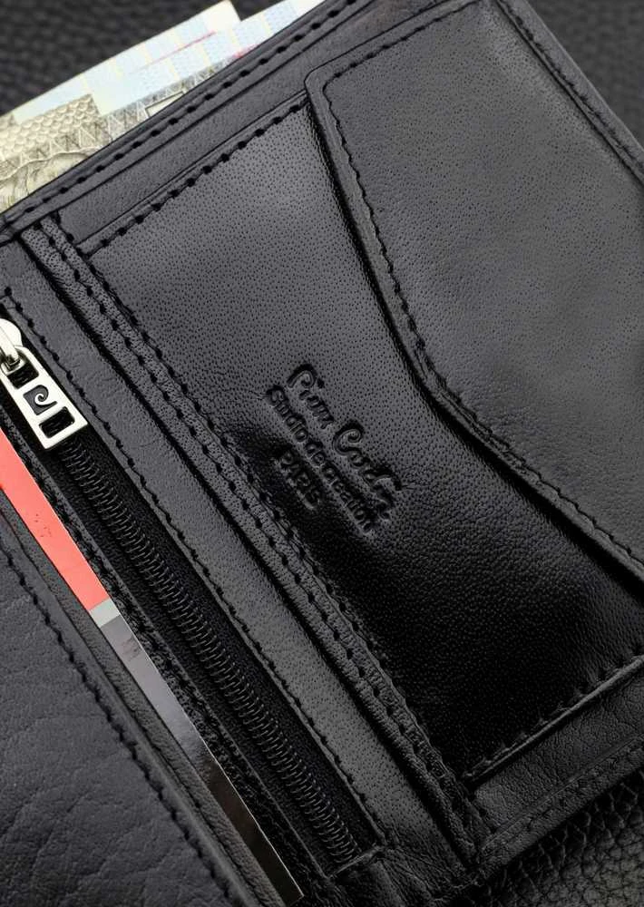 Dovanų rinkinys vyrams: odinė piniginė Pierre Cardin RFID ir diržas Stevens 623206