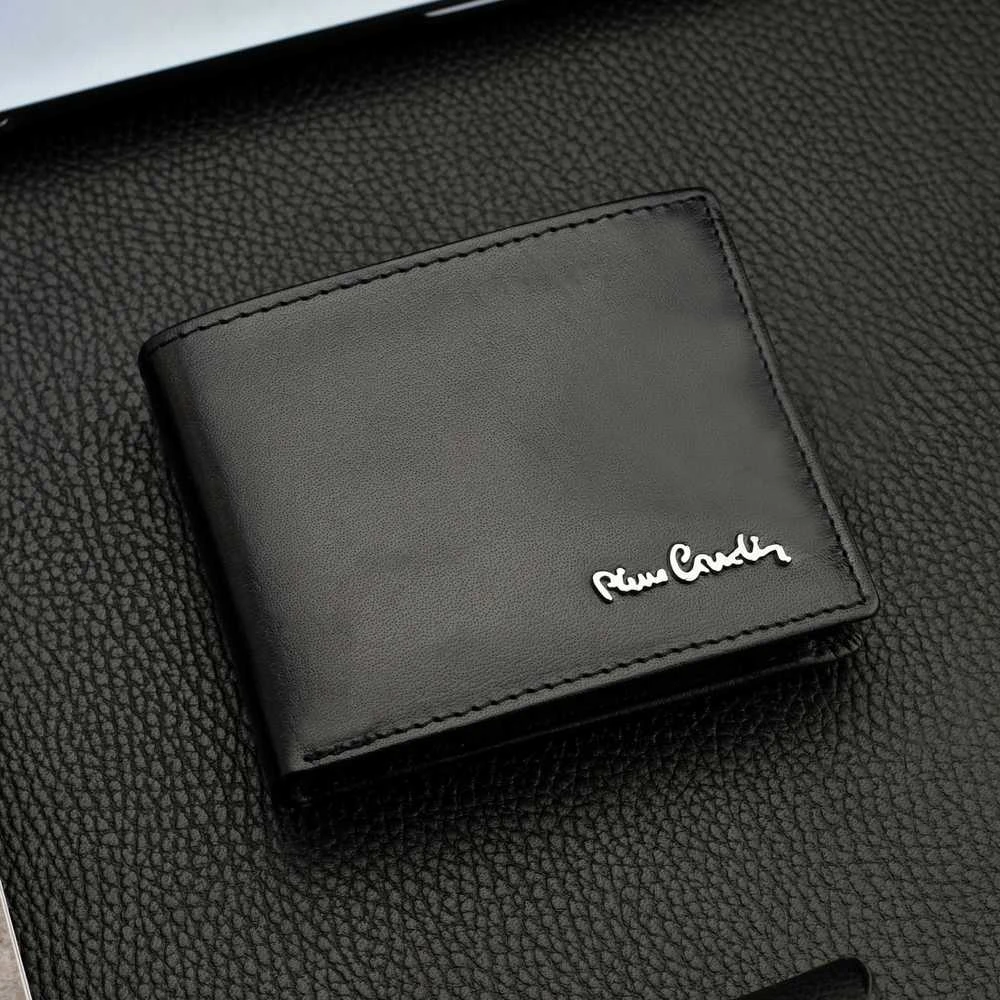Dovanų rinkinys vyrams: odinė piniginė Pierre Cardin RFID ir diržas Stevens 5288206