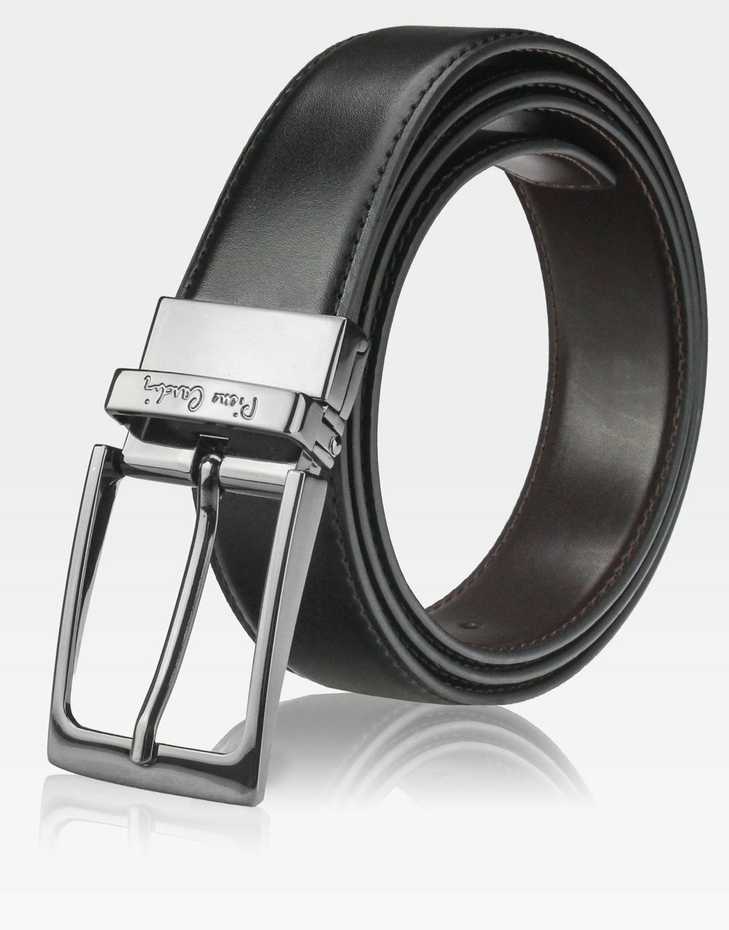 Dovanų rinkinys vyrams: odinė piniginė Pierre Cardin RFID, odinis diržas 75T8806BB