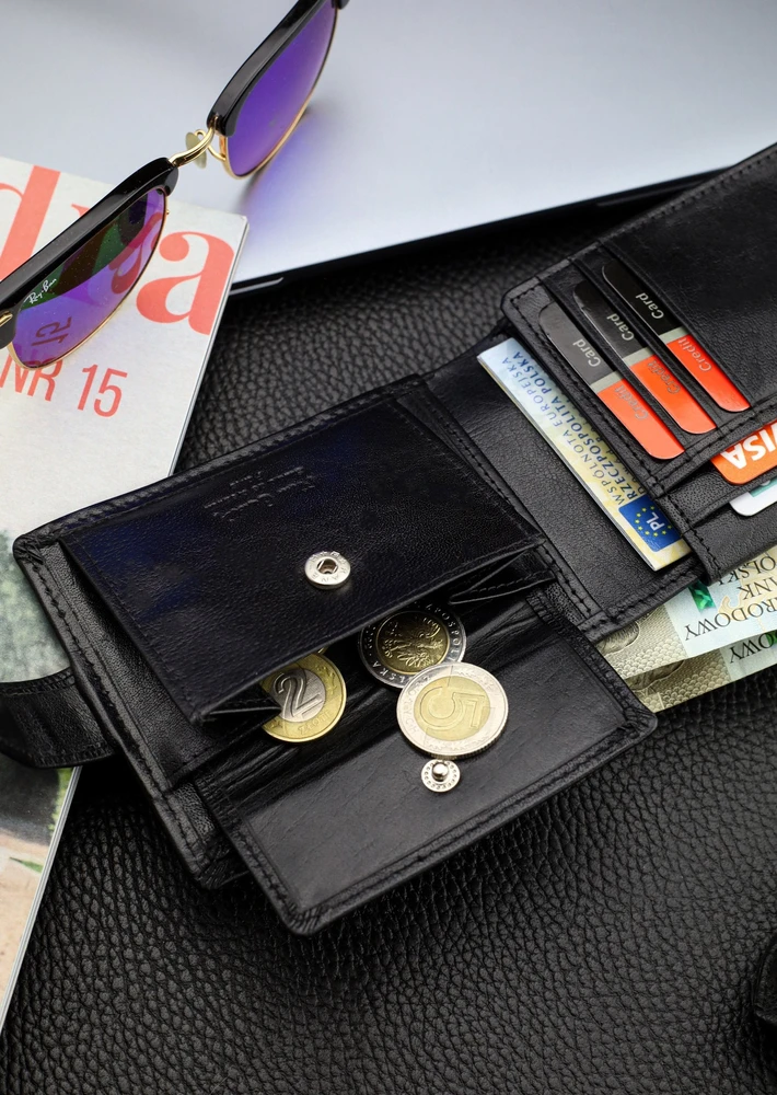 Dovanų rinkinys vyrams: odinė piniginė Pierre Cardin RFID ir diržas Stevens A6088206