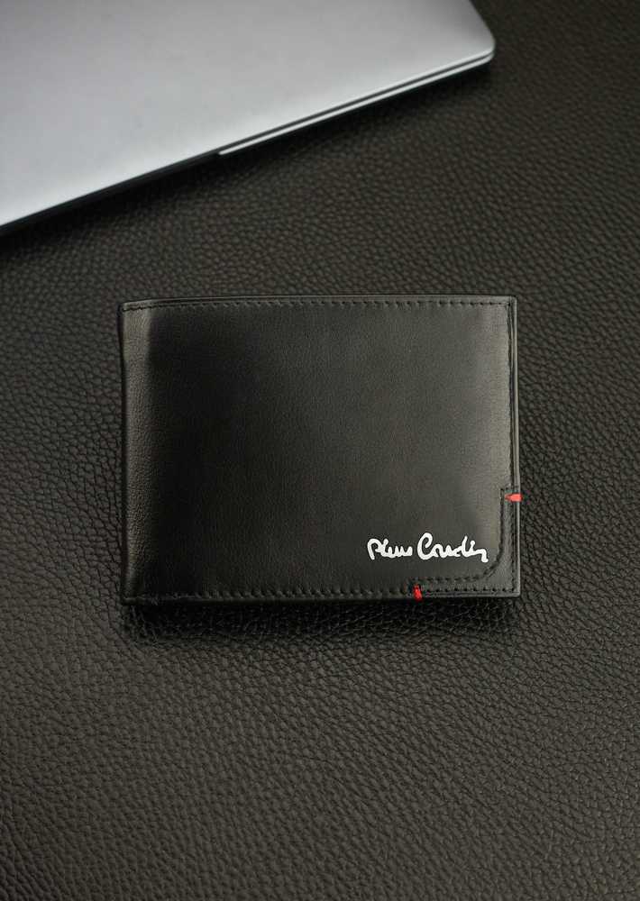 Dovanų rinkinys vyrams: odinė piniginė Pierre Cardin RFID, odinis diržas 75T8806BB
