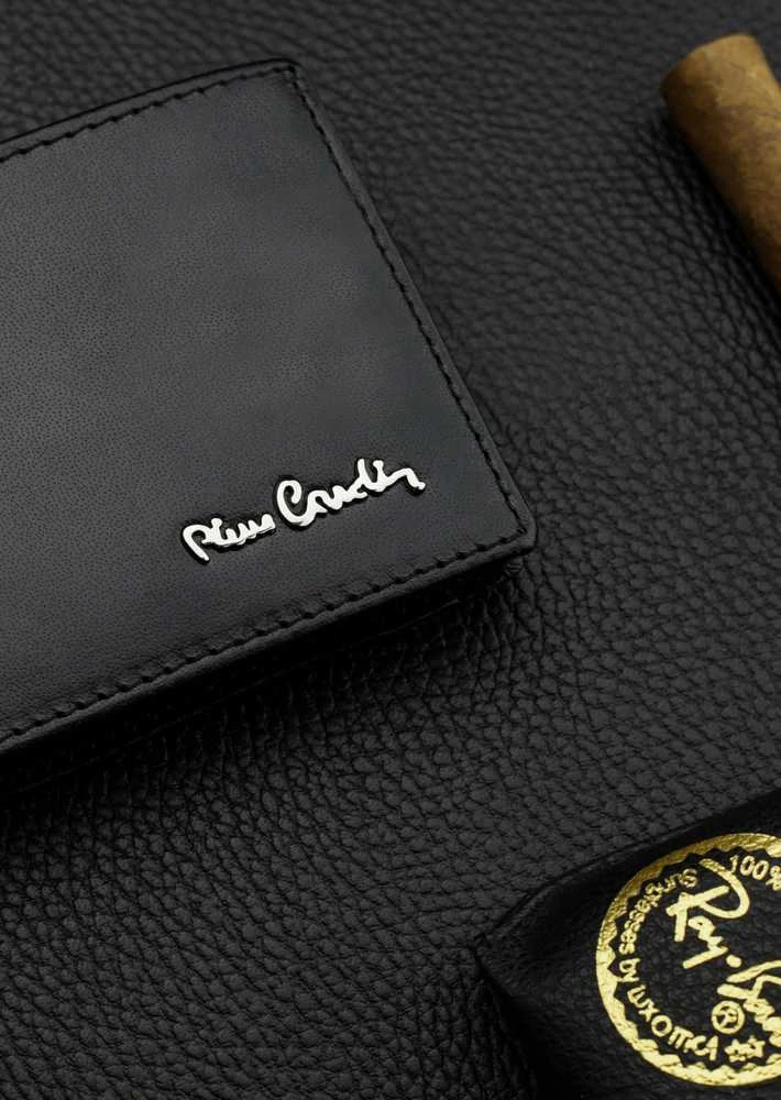 Dovanų rinkinys vyrams: odinė piniginė Pierre Cardin RFID ir diržas Stevens 323206