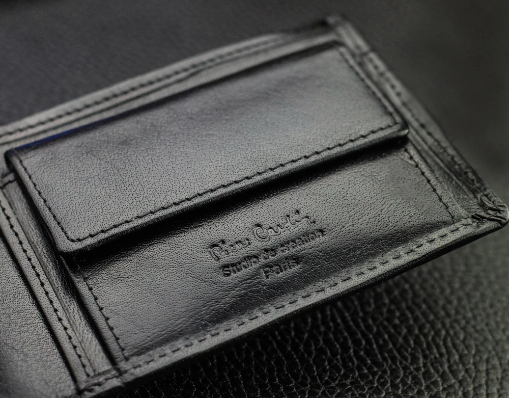 Dovanų rinkinys vyrams: odinė piniginė Pierre Cardin RFID ir diržas Stevens 6088206