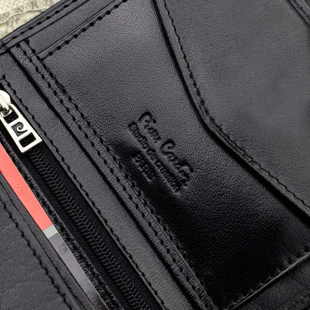 Dovanų rinkinys vyrams: odinė piniginė Pierre Cardin RFID ir diržas Stevens 623206