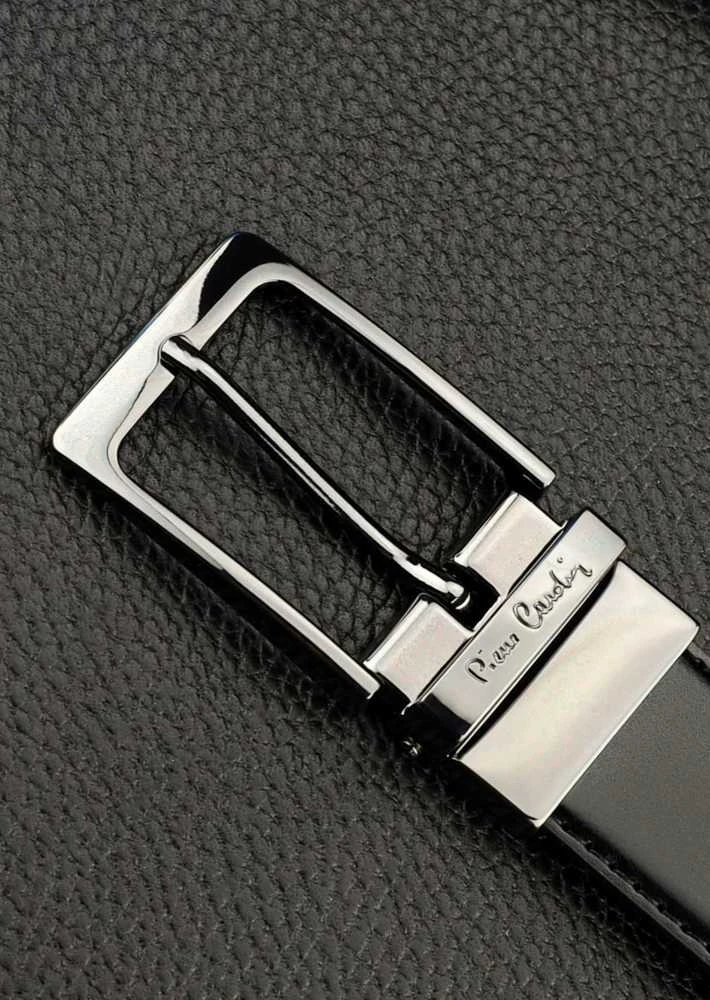 Dovanų rinkinys vyrams: odinė piniginė Pierre Cardin RFID, odinis diržas 75T8806BR