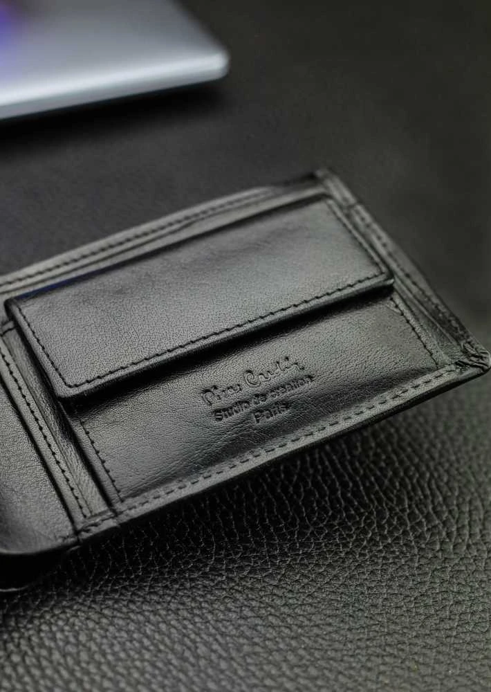 Dovanų rinkinys vyrams: odinė piniginė Pierre Cardin RFID ir diržas Stevens 6088206