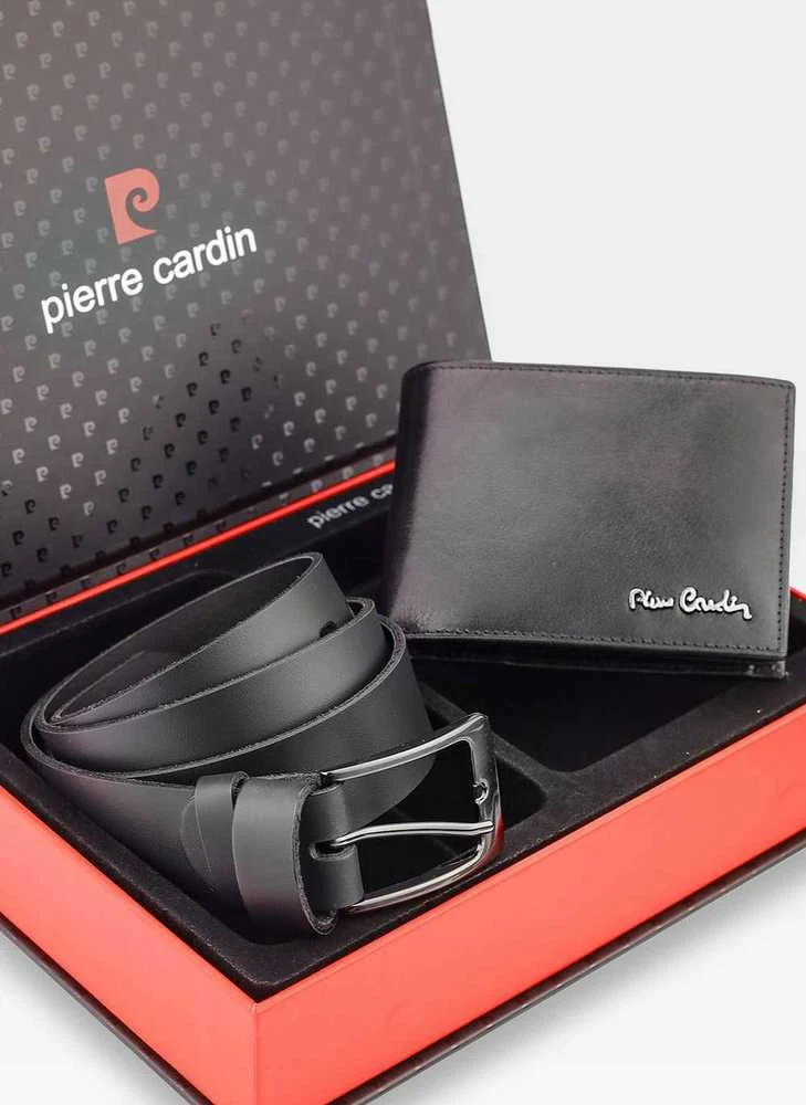 Dovanų rinkinys vyrams Pierre Cardin x Stevens, piniginė su diržu Z1