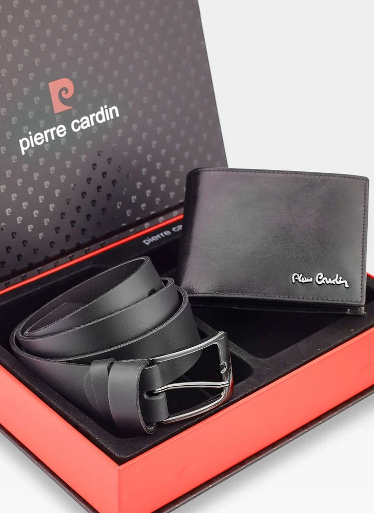 Dovanų rinkinys vyrams Pierre Cardin x Stevens, piniginė su diržu Z1