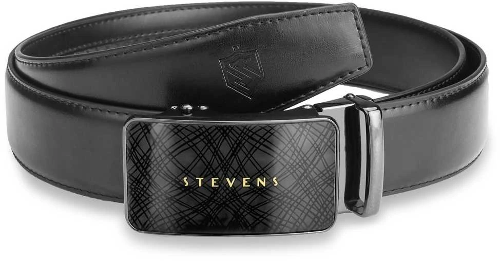 Dovanų rinkinys vyrams – piniginė ir diržas „Stevens 2506“, juoda PREMIUM