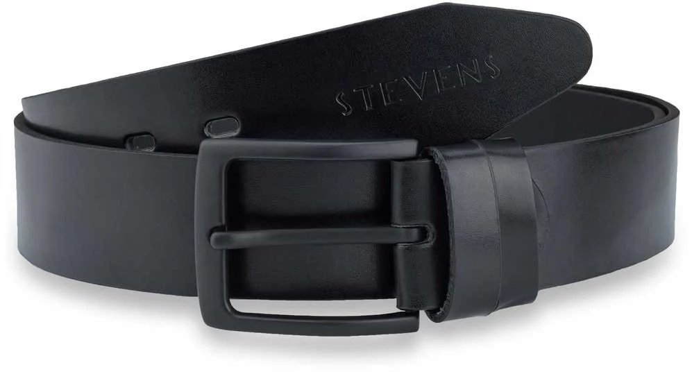 Dovanų rinkinys vyrams – piniginė ir diržas „Stevens 325A“, juoda PREMIUM