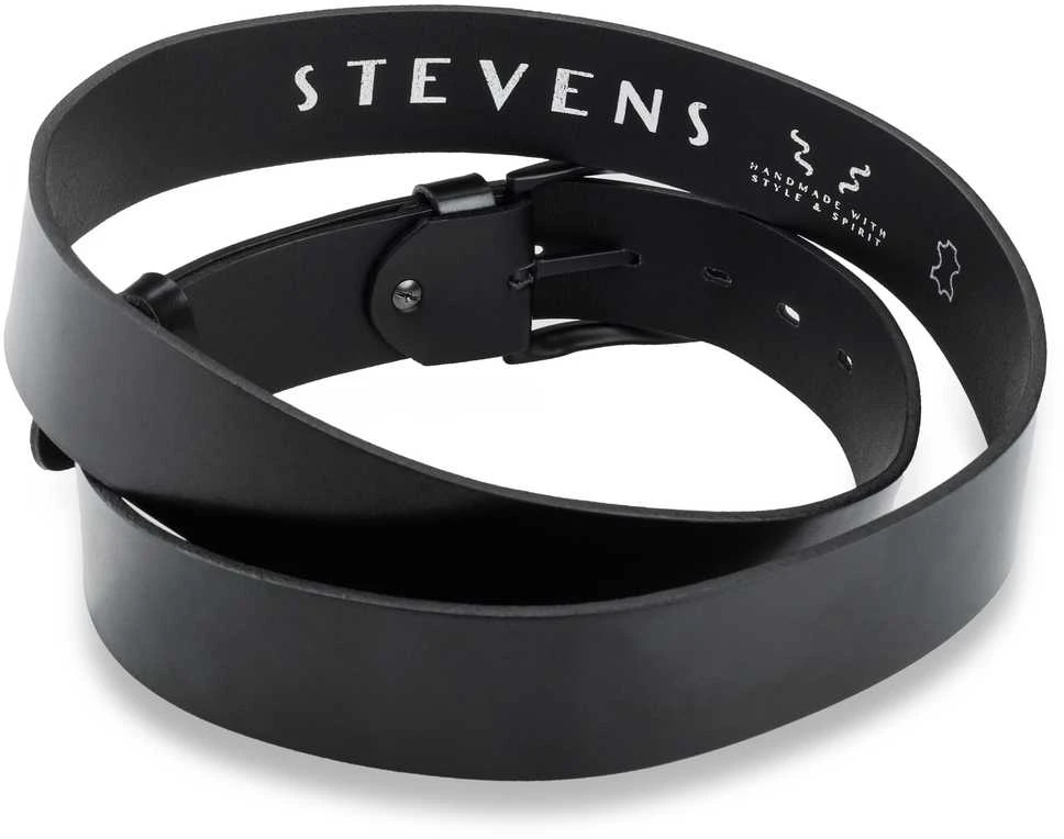 Dovanų rinkinys vyrams – piniginė ir diržas „Stevens 325A“, juoda PREMIUM
