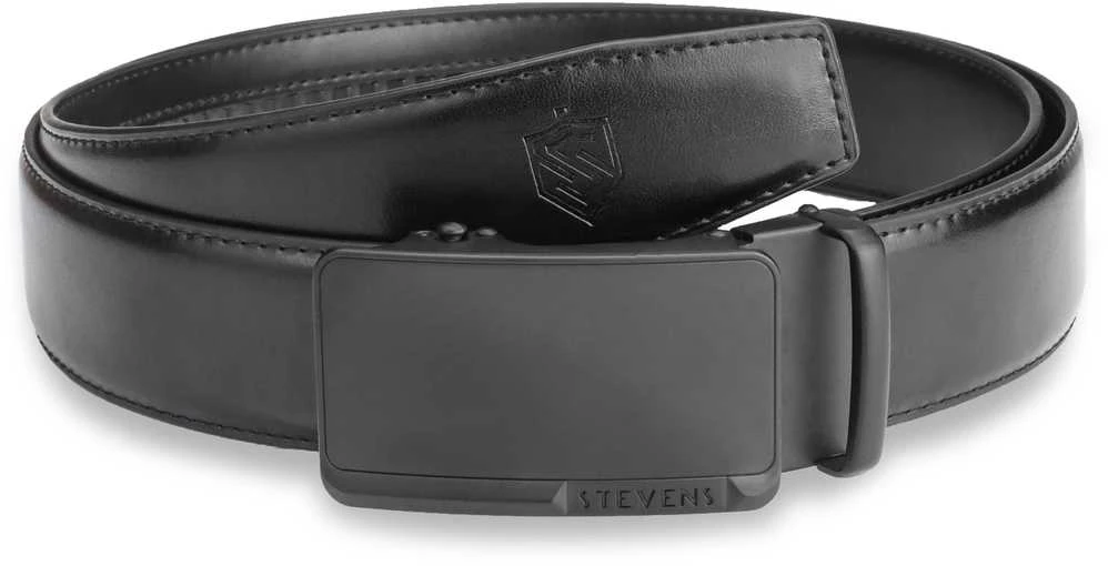 Dovanų rinkinys vyrams – piniginė ir diržas „Stevens 2503“, juoda PREMIUM