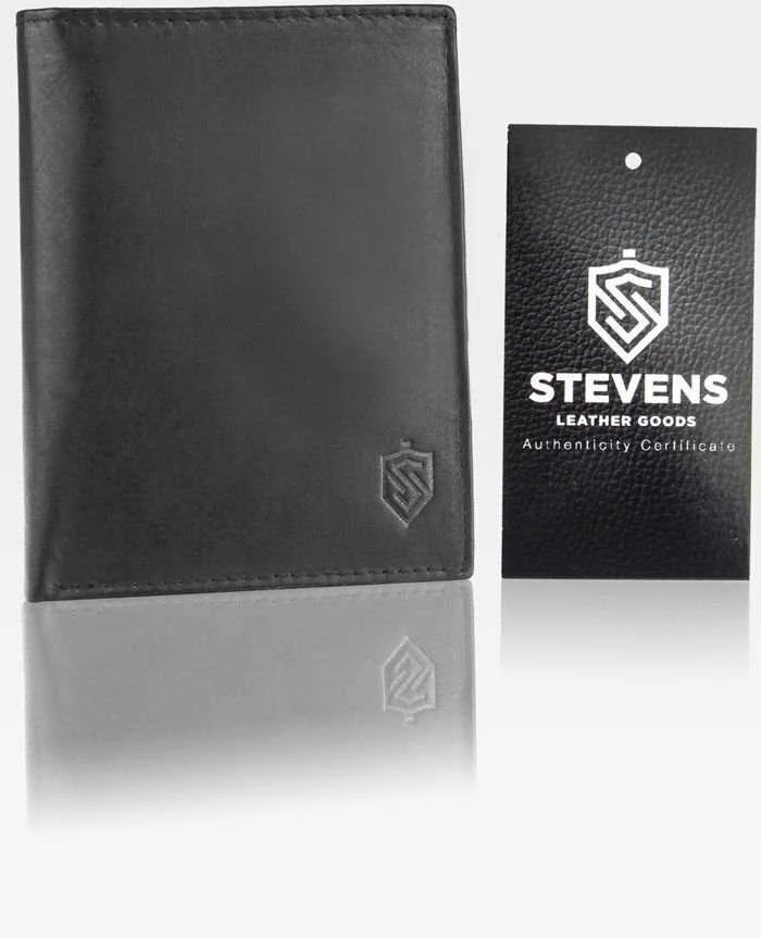 Dovanų rinkinys vyrams, piniginė su diržu Stevens 326, medinėje dėžutėje