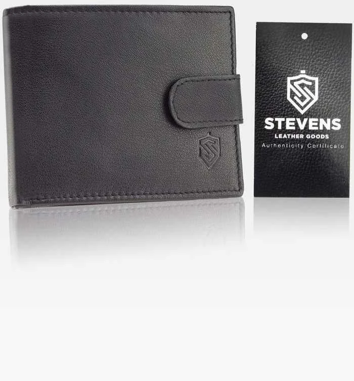 Dovanų rinkinys vyrams, piniginė su diržu Stevens 325A, medinėje dėžutėje