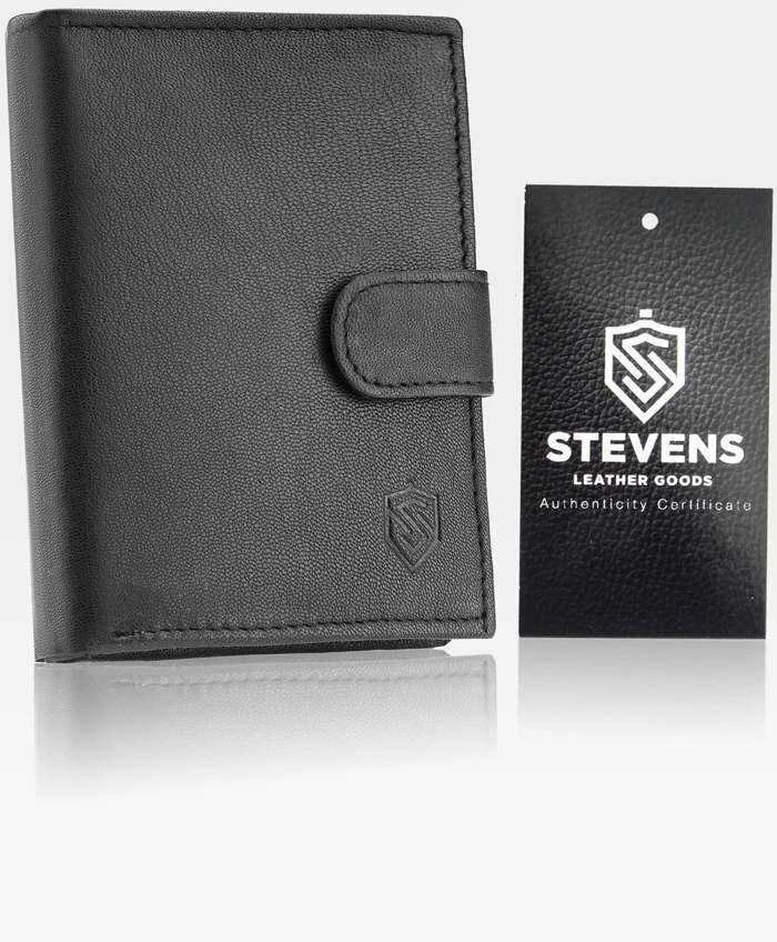 Dovanų rinkinys vyrams, piniginė su diržu Stevens 326A, medinėje dėžutėje