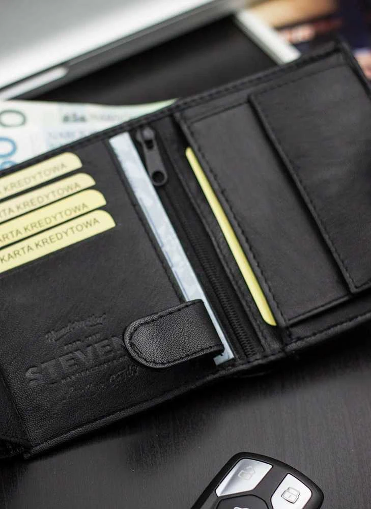 Dovanų rinkinys vyrams, piniginė su dvipusiu diržu Stevens 326
