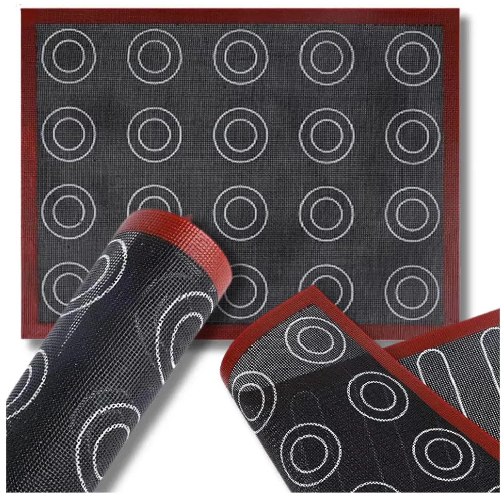 Dvipusis perforuotas silikoninis kepimo kilimėlis 40x30 cm H143