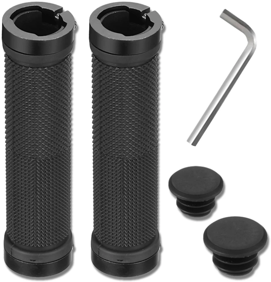 Dviračio vairo rankenėlės juodos 22 mm D73