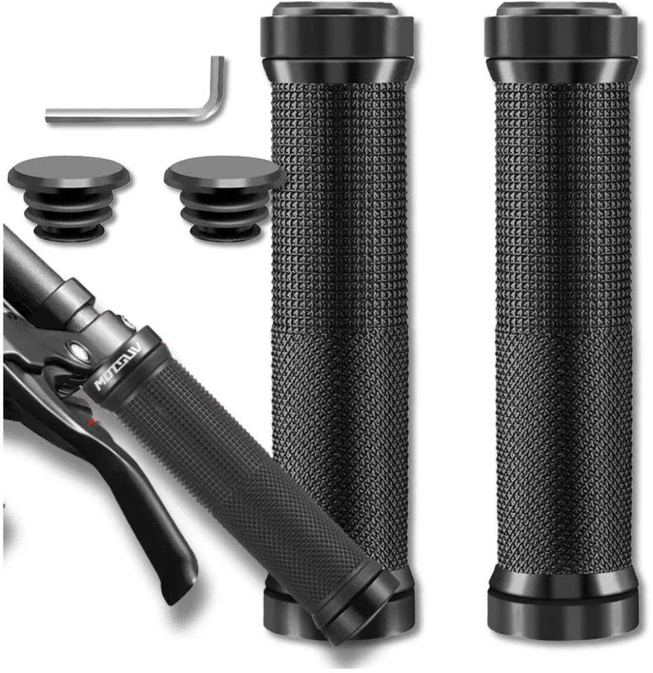 Dviračio vairo rankenėlės juodos 22 mm D73