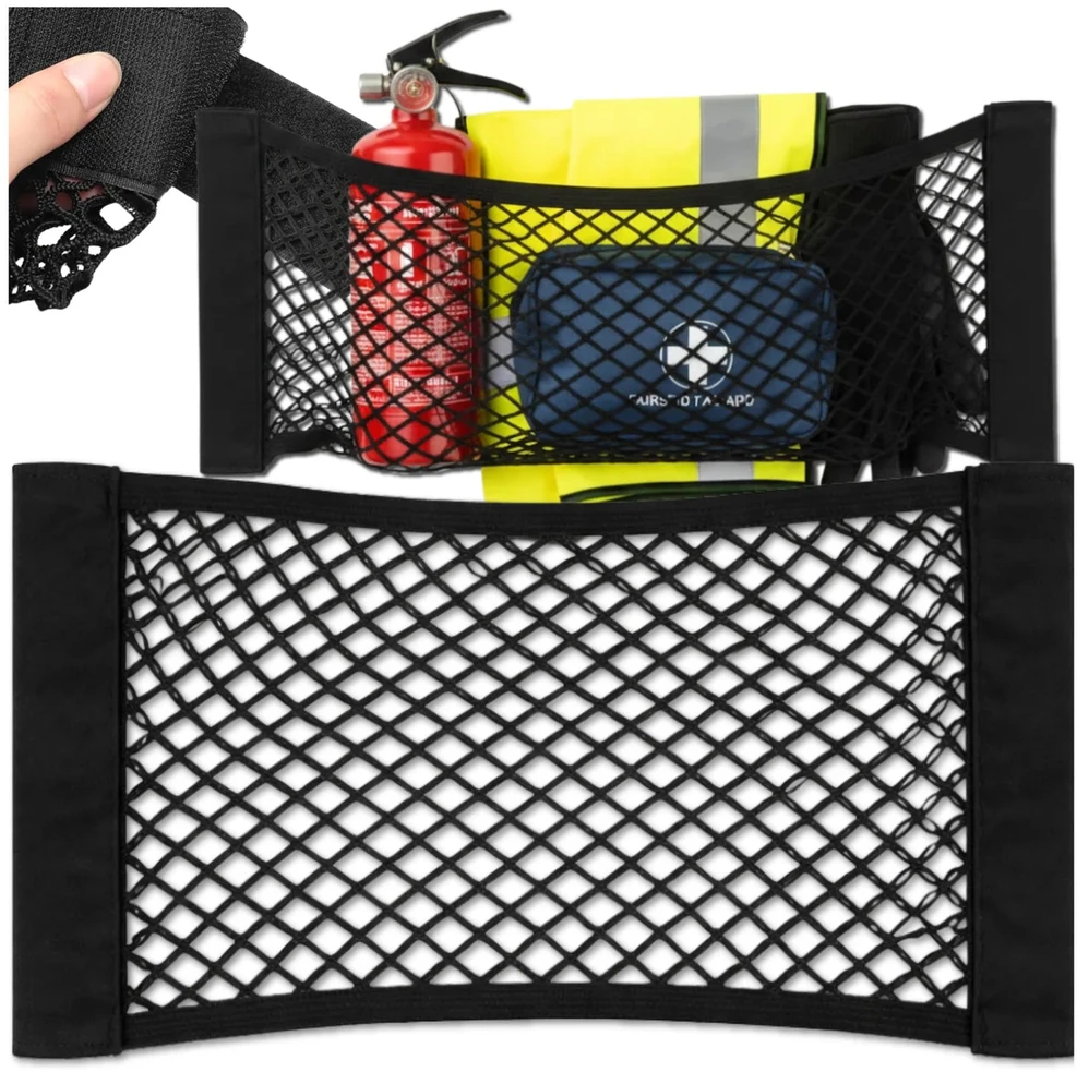 Elastinis bagažinės tinklelis 50×25 cm, juodas A305