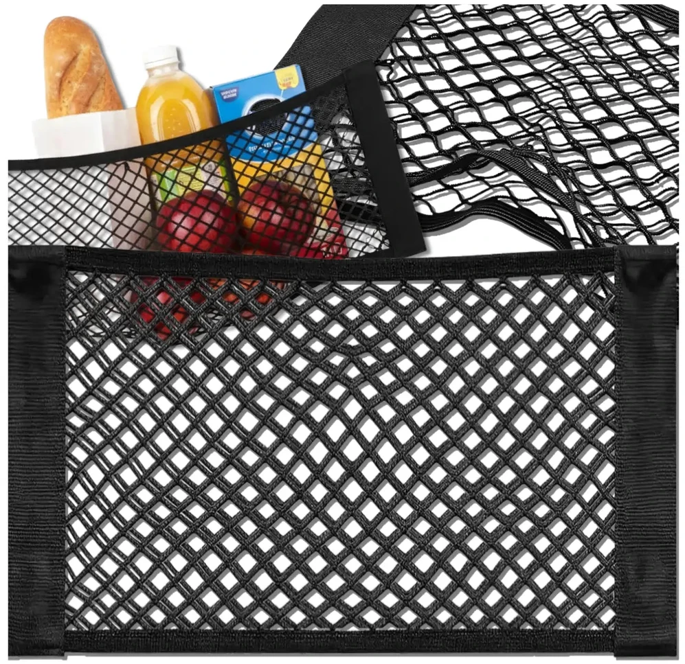 Elastinis bagažinės tinklelis juodas 40×25 cm A304