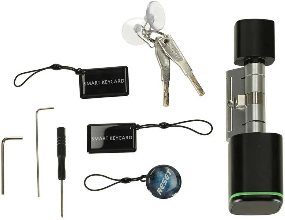 Elektroninė išmanioji durų spyna su pirštų atspaudu ir „Bluetooth“