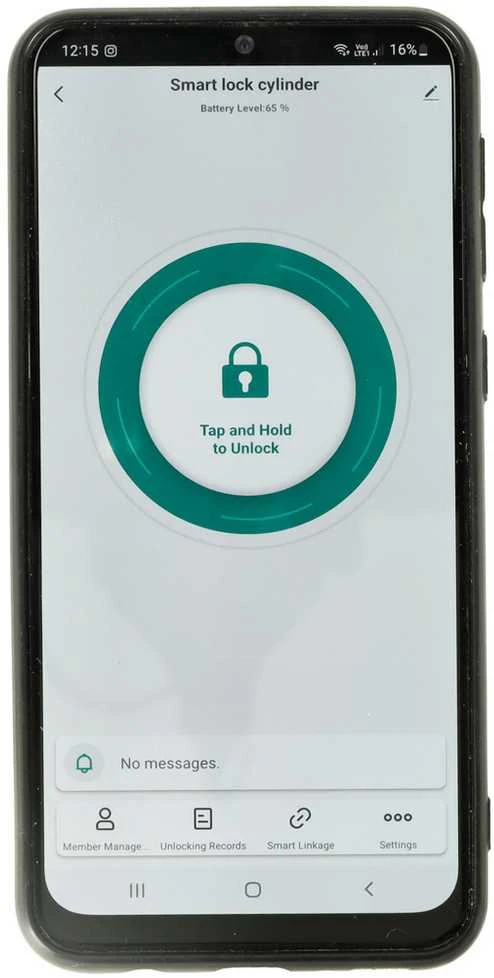 Elektroninė išmanioji durų spyna su pirštų atspaudu ir „Bluetooth“