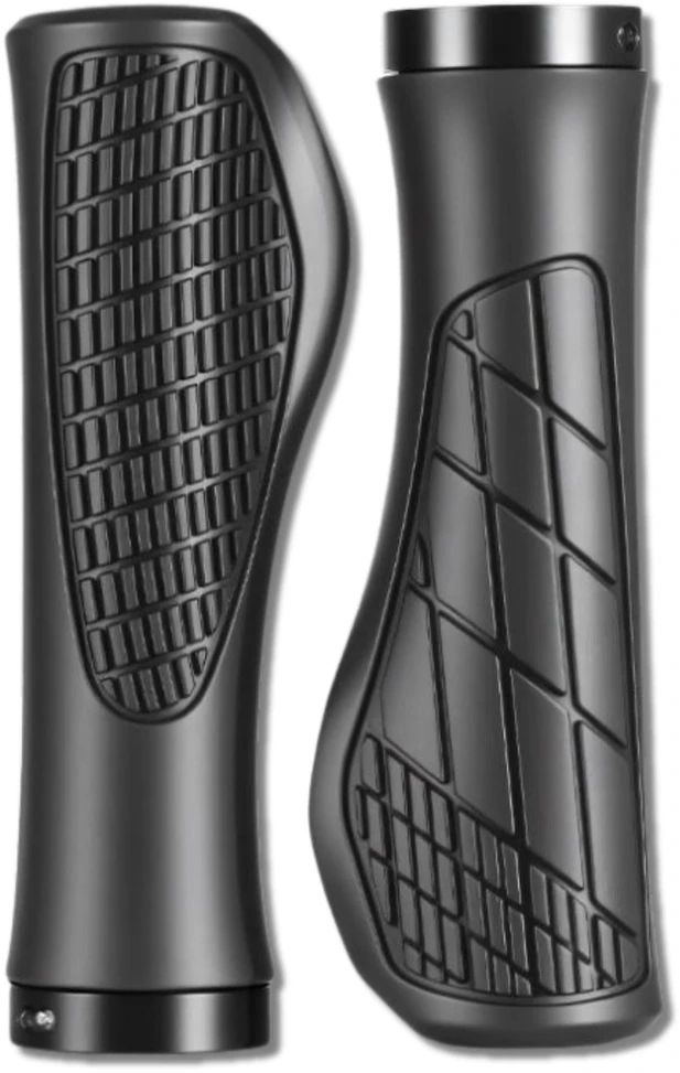 Ergonominės vairo rankenėlės, juodos, 22 mm D74