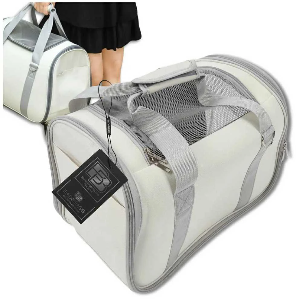 Gyvūnų transportavimo krepšys BAD&BAGS, smėlio spalvos