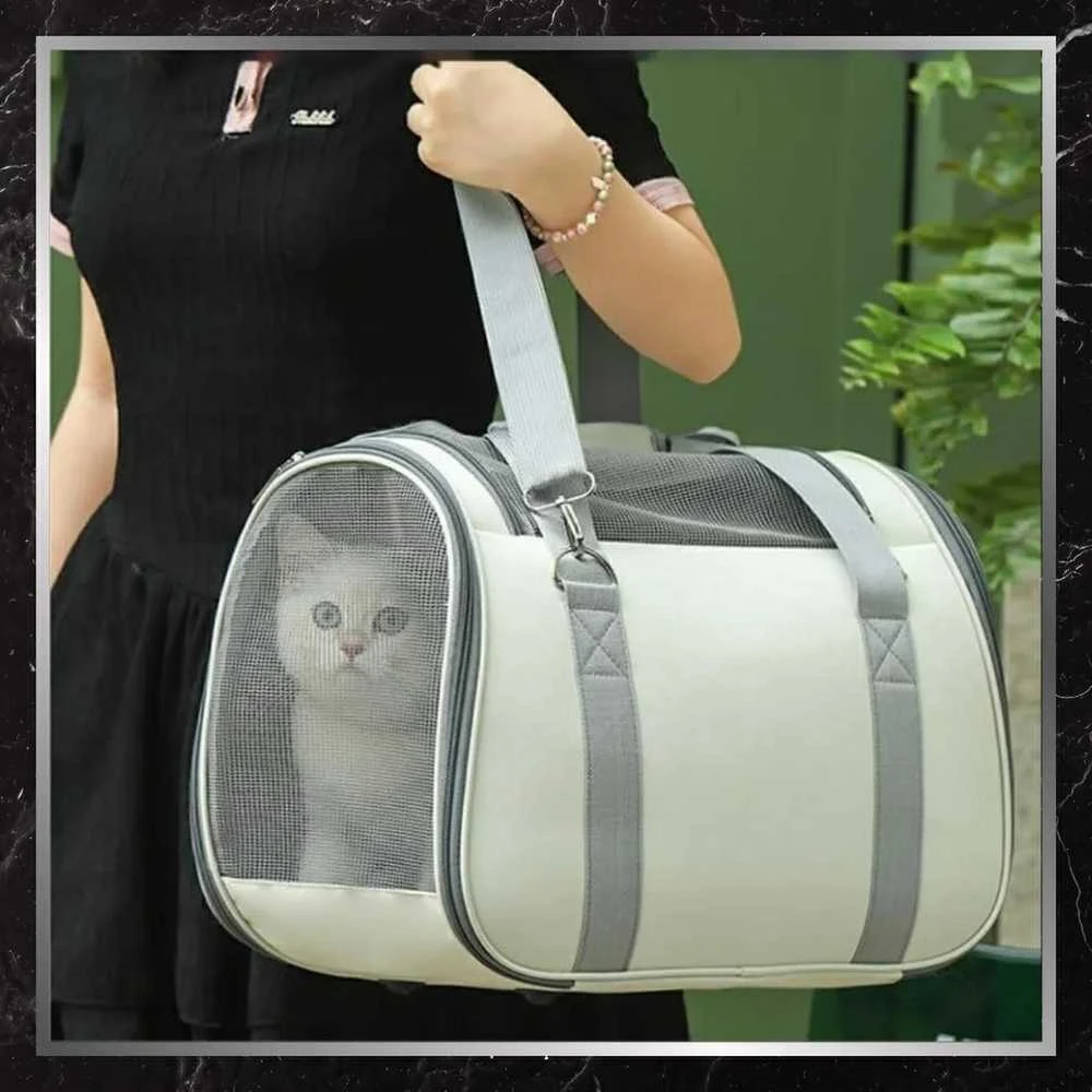 Gyvūnų transportavimo krepšys BAD&BAGS, smėlio spalvos