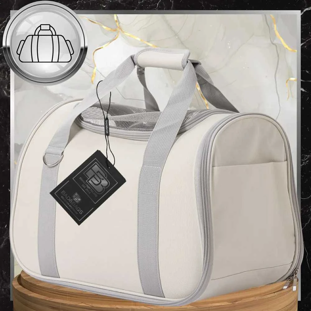 Gyvūnų transportavimo krepšys BAD&BAGS, smėlio spalvos